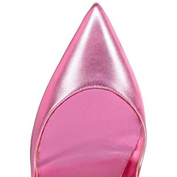 Christian Louboutin Hot Chick 100 Confettis Pink Leather Pointed Heel Pump 39 - Picture 6 of 12